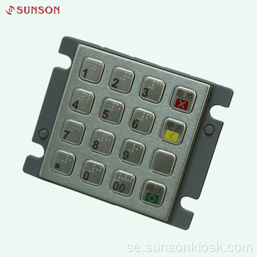 Surface Brushed Encryption PIN-kod för betalningskiosk